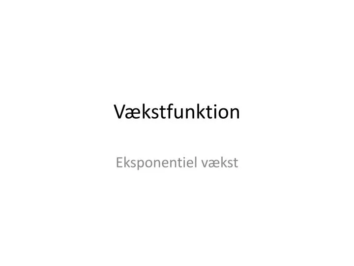 v kstfunktion