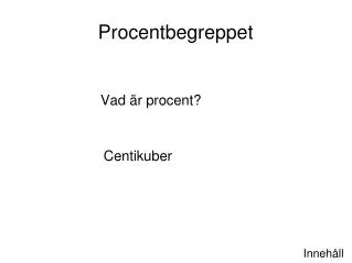 procentbegreppet
