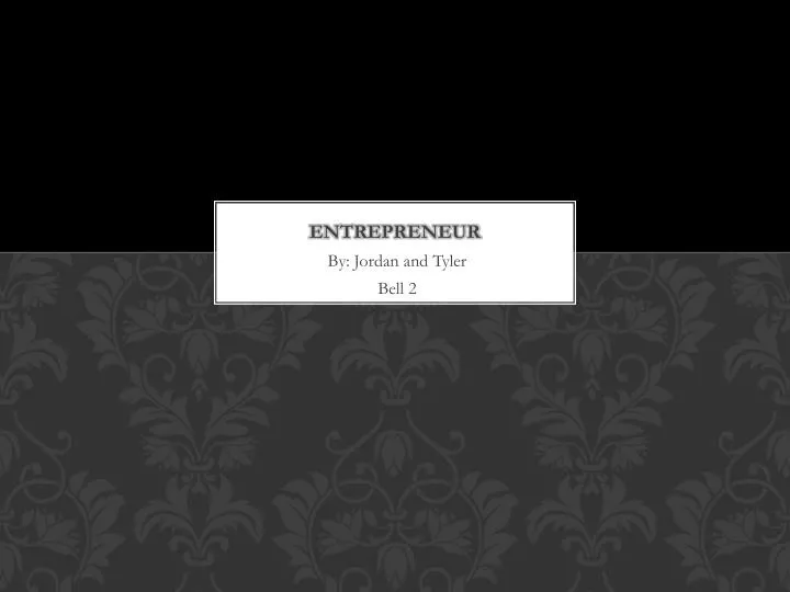 entrepreneur