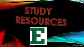 STUDY RESOURCES