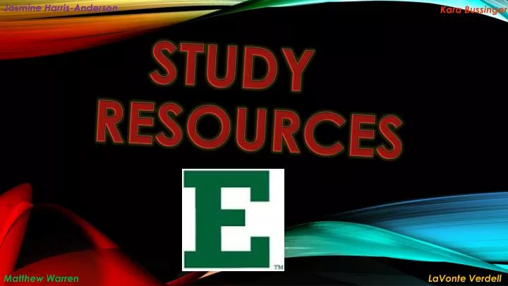 study resources