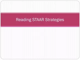 Reading STAAR Strategies