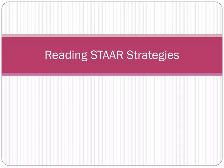 reading staar strategies