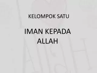 kelompok satu