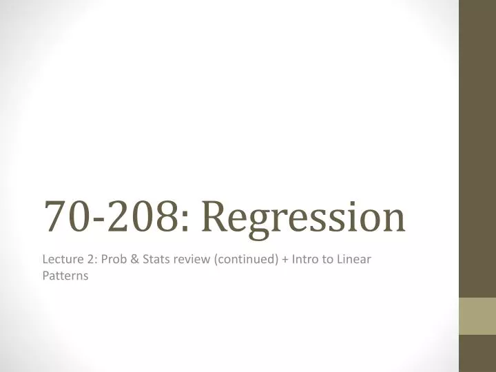 70 208 regression