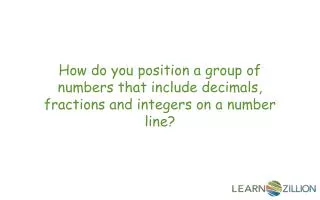 In this lesson you will learn about locating rational numbers by using a number line.