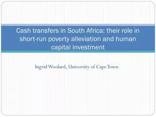 Ingrid Woolard, University of Cape Town