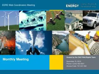 eere web coordinators meeting