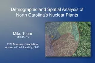 Demographic and Spatial Analysis of North Carolina's Nuclear Plants