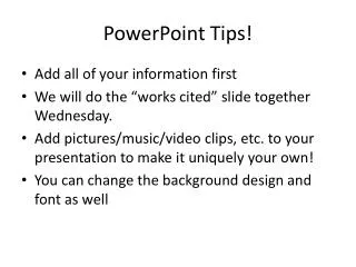 powerpoint tips