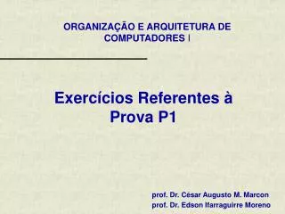 exerc cios referentes prova p1