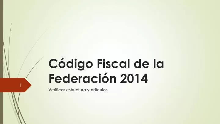 c digo fiscal de la federaci n 2014