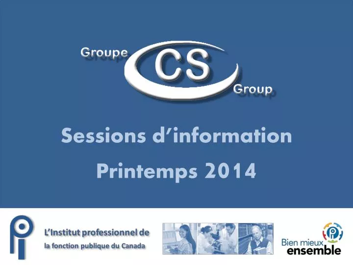sessions d information printemps 2014