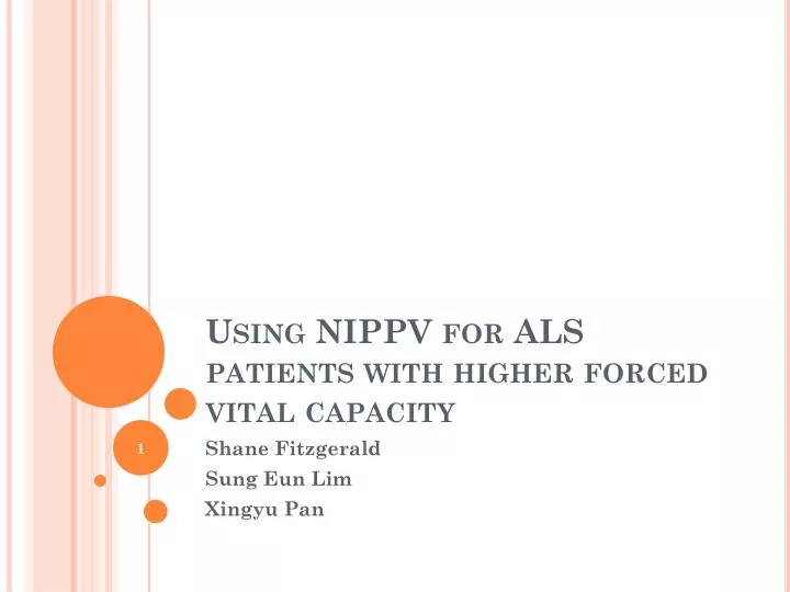using nippv for als patients with higher forced vital capacity