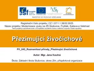 p ezimuj c ivo ichov