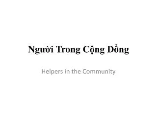ng i trong c ng ng