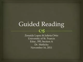 guided reading