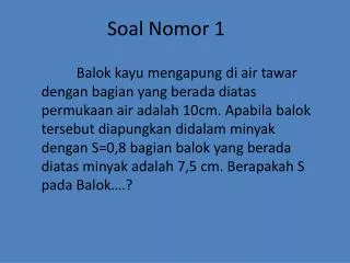 soal nomor 1