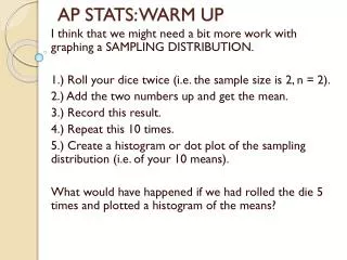 ap stats warm up