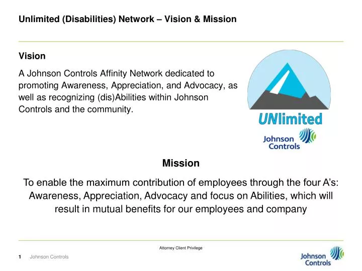 unlimited disabilities network vision mission