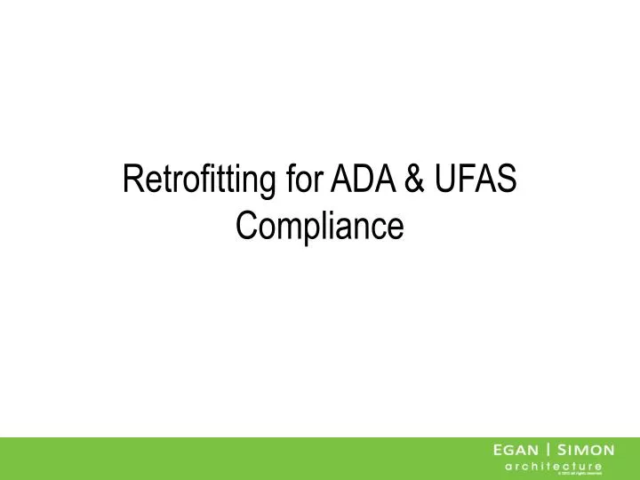 retrofitting for ada ufas compliance