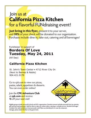 Fundraiser in support of Borders Of Love Tuesday, May 24, 2011 (All Day)