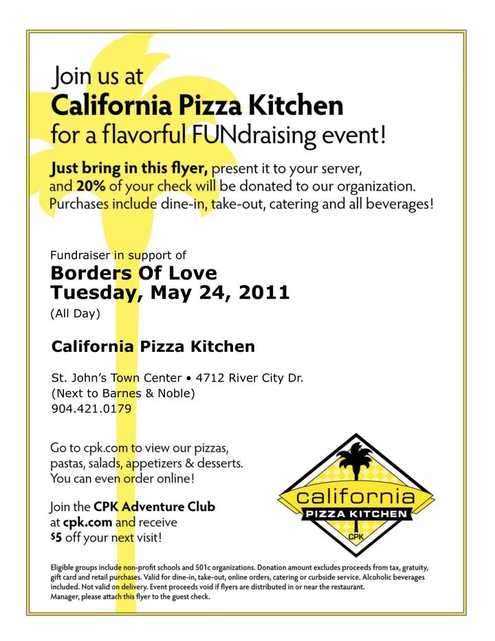 fundraiser in support of borders of love tuesday may 24 2011 all day