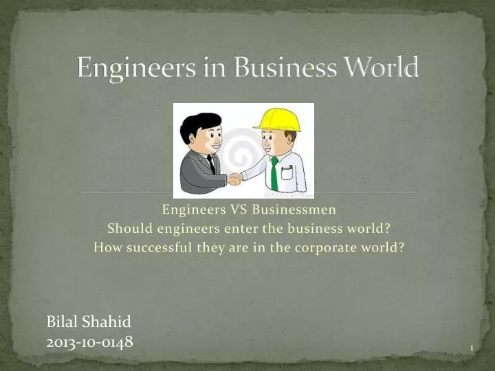 engineers in business world