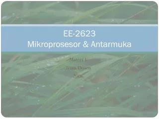 ee 2623 mikroprosesor antarmuka