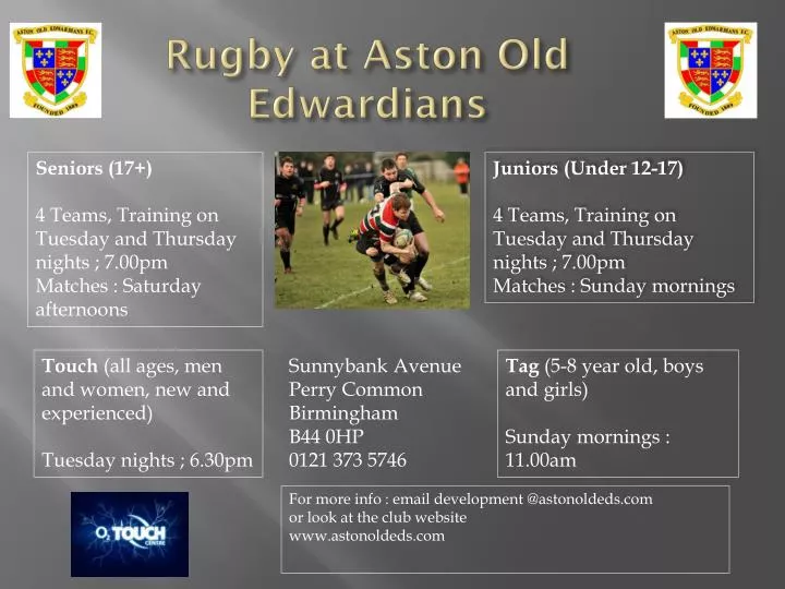 rugby at aston old edwardians