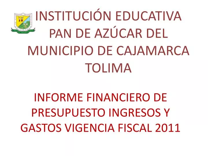instituci n educativa pan de az car del municipio de cajamarca tolima