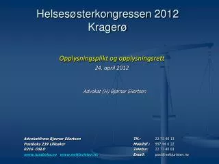 helses sterkongressen 2012 krager