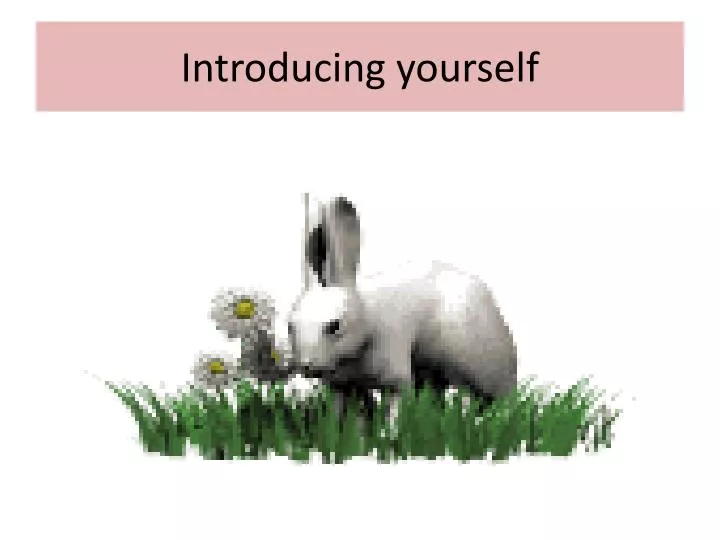 introducing yourself