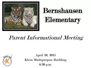 Parent Informational Meeting