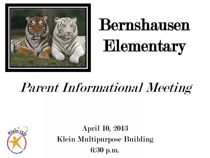 parent informational meeting