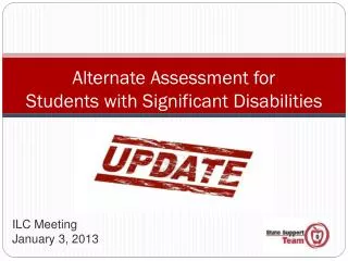 Alternate Assessment for Students with Significant Disabilities