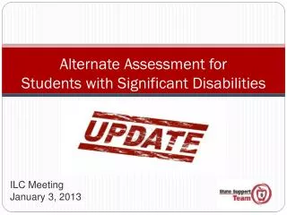 alternate assessment for students with significant disabilities