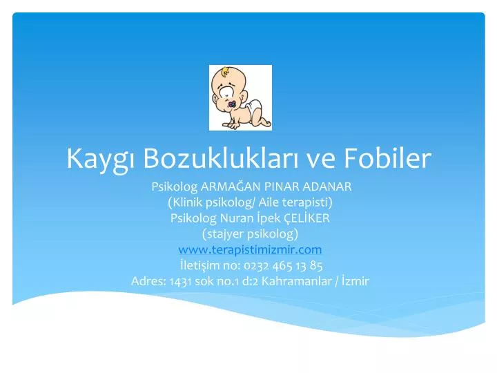 kayg bozukluklar ve fobiler