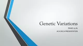 genetic variations