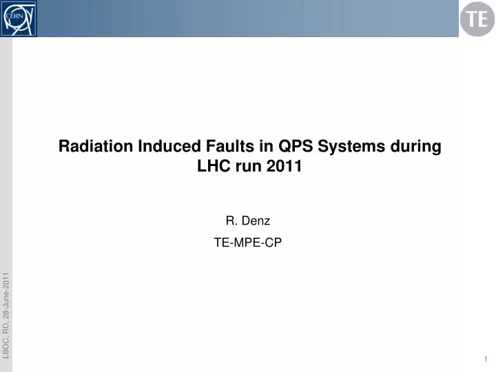 radiation induced faults in qps systems during lhc run 2011