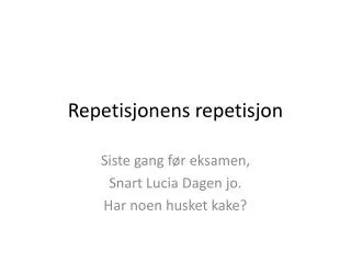 repetisjonens repetisjon
