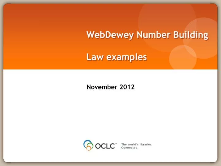 webdewey number building law examples