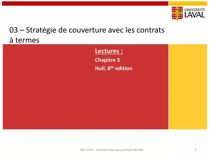 03 strat gie de couverture avec les contrats termes