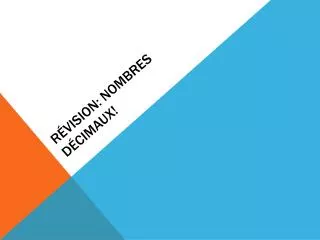 r vision nombres d cimaux