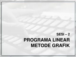 programa linear metode grafik