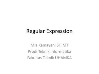 regular expression