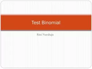test binomial