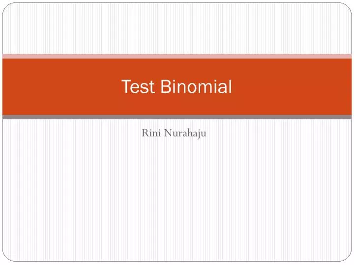 test binomial
