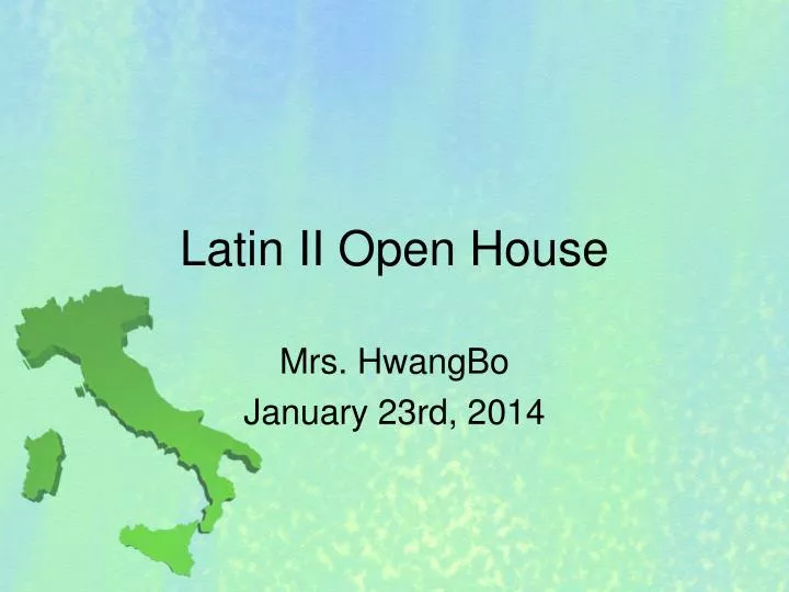 latin ii open house