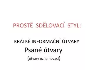 prost sd lovac styl
